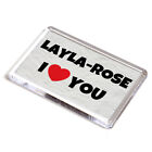FRIDGE MAGNET - Layla-Rose - I Love You - Name Gift