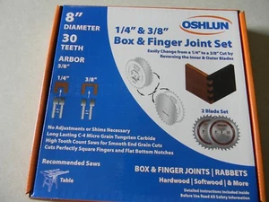 Juego de juntas de caja y dedo Oshlun de 8" SBJ-0830 - Imagen 1 de 4