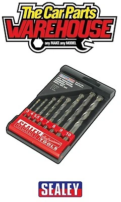 Sealey AK5708 Tungsten Carbide Tipped Masonry Drill Bit Set 8pc Cheapest