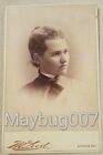 Antique Cabinet Card Photograph Atchinson, Kansas History Young Woman Picture