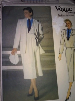 Vogue Pattern 1447 Christian Dior Womens Coat Skirt Shirt Career Size 10 Uncut  - Image 1 of 4