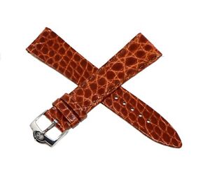 Authentic Corum 20mm Alligator Skin Leather Watch Strap Band BROWN