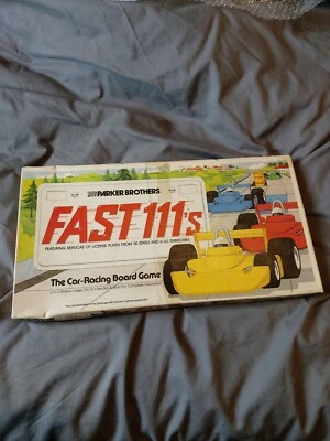 Vintage 1981 Fast 111’s Board Game The Car Racing Board Game By Parker Brothers - Image 1 of 4