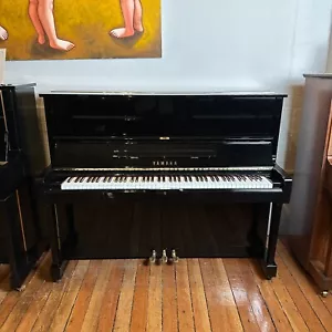 Yamaha U1 Upright Piano Black Gloss | RECONDITIONED | For All Grades and Levels - Picture 1 of 22