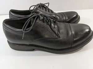 Scarpe uomo Aetrex LT600M Oxford nere in pelle stringate punta a mandorla tinta unita misura 10,5 - Foto 1 di 12