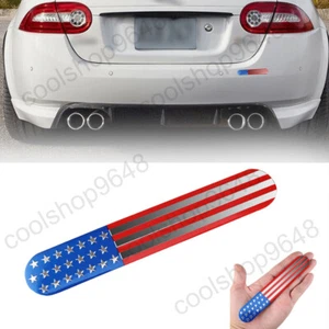 American Flag Sticker Decal Auto Car & Truck Emblem 3D 6" x 1" Sticker Decor - Picture 1 of 31
