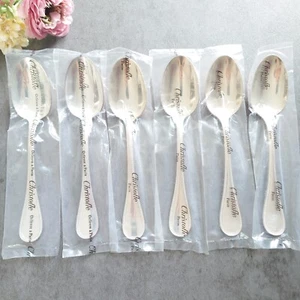 Christofle Perles Standard Spoon Unopened 6pcs Silverplate Flatware Brand New - Picture 1 of 20