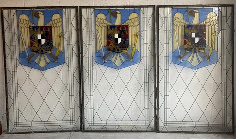 3 Piece Stained Glass 59x34.5 In Cover