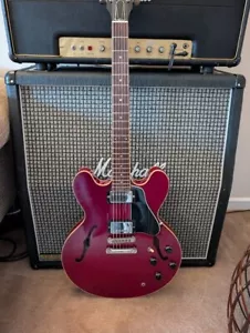 1988 Gibson ES335 Cherry Red Dot Inlays Vintage & Rare Guitar - Picture 1 of 10