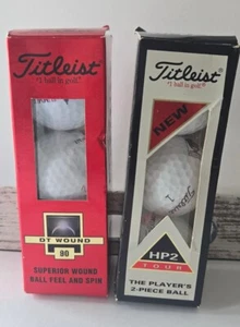 Two Sets Of Titleist Golf Balls HP Tour & DT Wound 30 - Picture 1 of 17