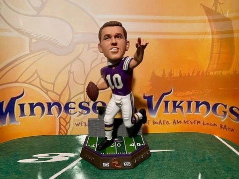 Fran Tarkenton Minnesota Vikings Retired Pro Gate Series Bobblehead LOW #54 Cover