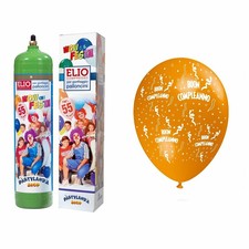 HE55ASSBCOM - Bombola Elio Con 55 Palloncini Assortiti Buon Compleanno - Complea