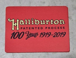 Rare Halliburton Oil Mouse Pad 100 Year Anniversary 2019 - Picture 1 of 1