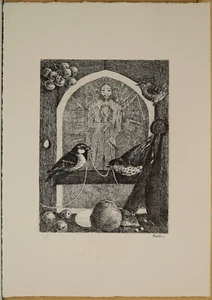 ENZO BELLINI Signed Numbered Frame Etching - NO Faccincani Cascella - Picture 1 of 4