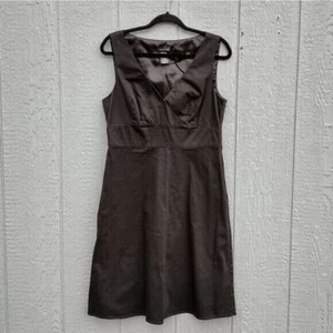Spense V Neck Fit & Flare Little Black Dress Missy 10 Sleeveless Formal Goth - Picture 1 of 11