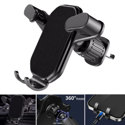 360° Universal Air Vent Mobile Phone Holders Car Stand Cradle Mount GPS iPhone - Image 1 of 4