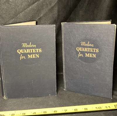 Paquete de 2 cuartetos modernos para hombres de colección 1938 libros de himnos himnarios HB tapa dura Foto 1 de 4