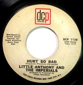 Little Anthony & Imperials - Hurt So Bad /Reputation - 45 rpm DCP Records 1128 - Imagen 1 de 2