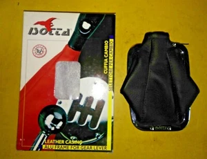 Soufflet de levier de vitesse cuir noir et cadre alu ISOTTA pour RENAULT Clio I - Imagen 1 de 5