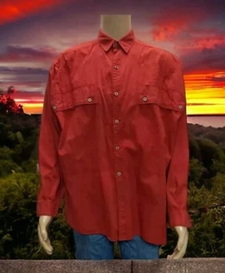 Vintage 80er Jahre International Herren Hemd Langarm große Taschen - Größe Medium - Bild 1 von 9