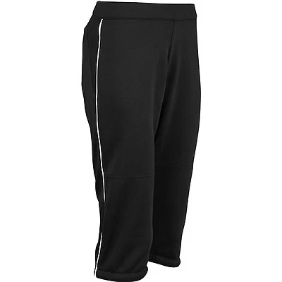 Majestic Cool Base HD Women's CAPRI Pant WOMENS SOFTBALL PANTS S SM BLACK WHITE - Image 1 of 3