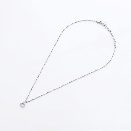 Collana logo Christian Dior argento WS9024