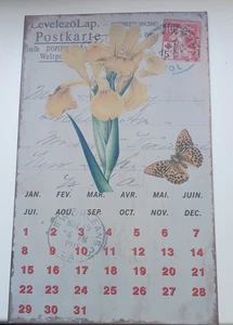 Immerwährender Metallkalender shabby, nostalgisch - Bild 1 von 4