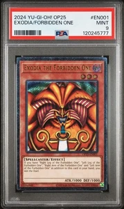 Yu-Gi-Oh EXODIA THE FORBIDDEN ONE ULTIMATE RARE OP25-EN001 YUGIOH PSA 9 - Picture 1 of 2