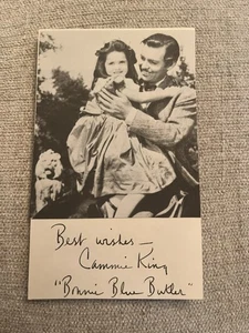 Signed Autograph Of Cammie King As Bonnie Blue Butler In Gone With The Wind - Picture 1 of 3