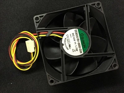Sunon 80x80x25mm 12V 1.7W 3-Pin ME80251V1 / EE80251B1-0000-G99 Computer 80mm Fan - Image 1 of 4