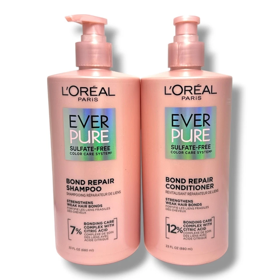L'oreal Ever Pure Sulfate-Free Bond Repair Shampoo and Conditioner 23oz. - Image 1 of 2