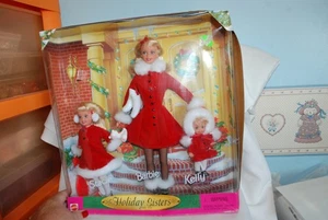 Barbie Holiday Sisters Geschenkset Stacie Barbie Kelly 1999 Mattel 23617 Neu Beschädigt - Bild 1 von 12