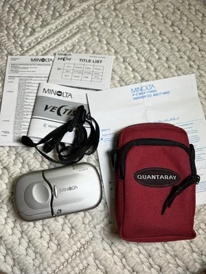 Cámara fotográfica compacta Minolta Vectis 2000 APS con estuche funciona Foto 1 de 4