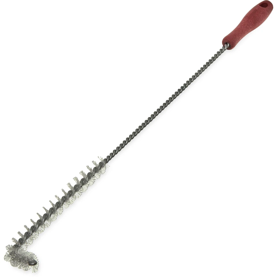 Carlisle - 4011105 - 23" Sparta Red L-Tipped High Heat Fryer Brush