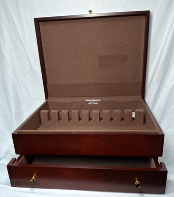 Reed & Barton Wooden Flatware Silverware Chest with Drawer Tarnish Resistant - Image 1 of 4