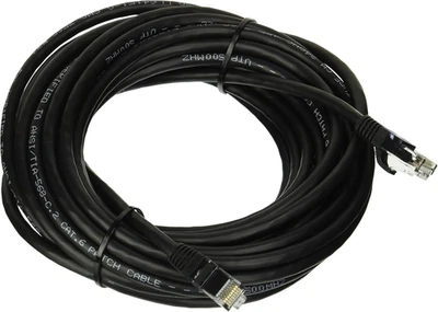 03988 Cavo Cat6 - Cavo Patch Di Rete Ethernet Non Schermato Antigroviglio, Nero  - Immagine 1 di 4