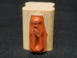 Vintage 1994 Stampin' Up Soda Pop Bottle Rubber Stamp - Picture 1 of 2