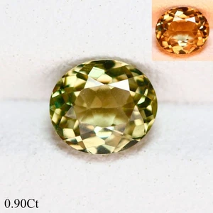 0.90 Ct IF Oval 6.3 x 5.5 MM 100% Natural Olive Green to Red Turkey Diaspore - Picture 1 of 5