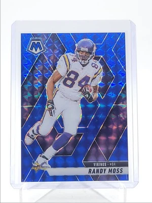 RANDY MOSS 2025 MOSAIC FOOTBALL BLUE MOSAIC PRIZM VIKINGS /99 Q4305 - Image 1 of 2