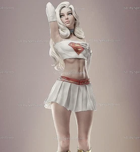 Hermosa Supergirl Sexy DC V2! ¡Impreso en 3D 16k! ¡Personalizado! ¡Pintado o sin pintar! - Imagen 1 de 11