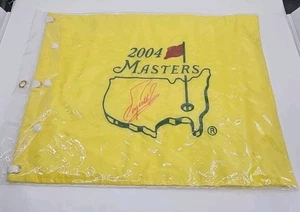 Fuzzy Zoeller 2004 Masters signed autographed PGA Pin Flag - Picture 1 of 2