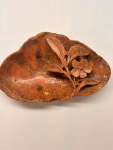 Jabón Tallado Floral Piedra Mármol Piedra Cepillo Limpiador Baratija Plato Cenicero MCM - Imagen 1 de 9