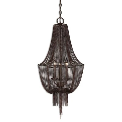 Uttermost - Three Light Chandelier - Lighting Fixtures - Lezzeno Chandelier 3 - Image 1 of 4
