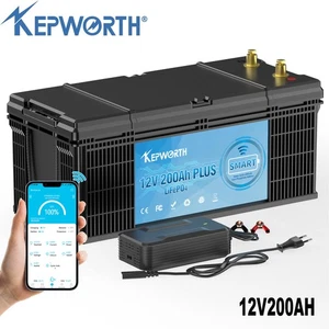 12V 200AH LiFePO4 Lithium Batterie Bluetooth 200A BMS Smart Solar Wohnmobil - Bild 1 von 20