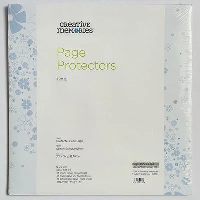 Creative Memories 12 x 12 Protectores de página verdadera 16 hojas 32 páginas Álbum de recortes Nuevo Foto 1 de 4