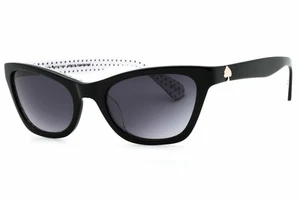 KATE SPADE JOHNETA/S 0807 9O Sunglasses Black Frame Gray Gradient Lenses 51mm - Picture 1 of 4