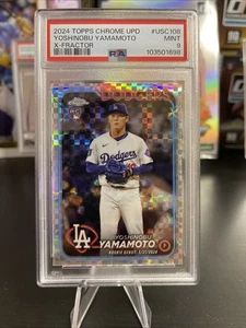 Yoshinobu Yamamoto 2024 Topps Chrome Update Series X-Fractor PSA 9 #USC108 - Picture 1 of 2