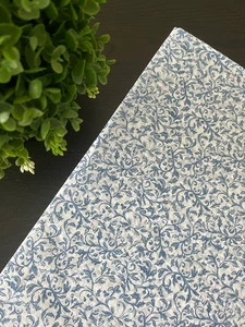 BLUE FILIGREE Design Tissue Paper Sheets Choose Size & Package Amount - Picture 1 of 5