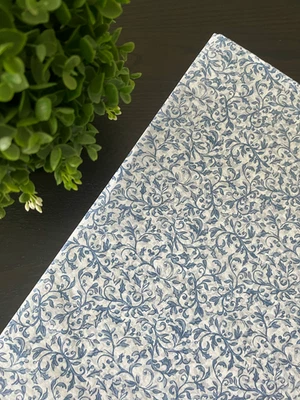 BLUE FILIGREE Design Tissue Paper Sheets Choose Size & Package Amount - Image 1 of 4