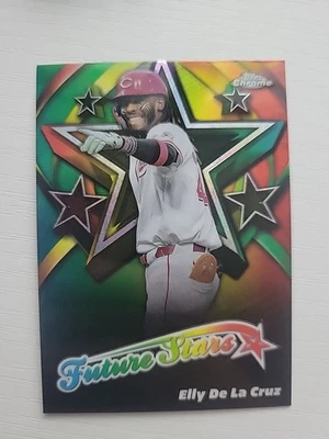 2025 Topps Chrome Future Stars Elly de La Cruz Cincinnati Reds - Image 1 of 2